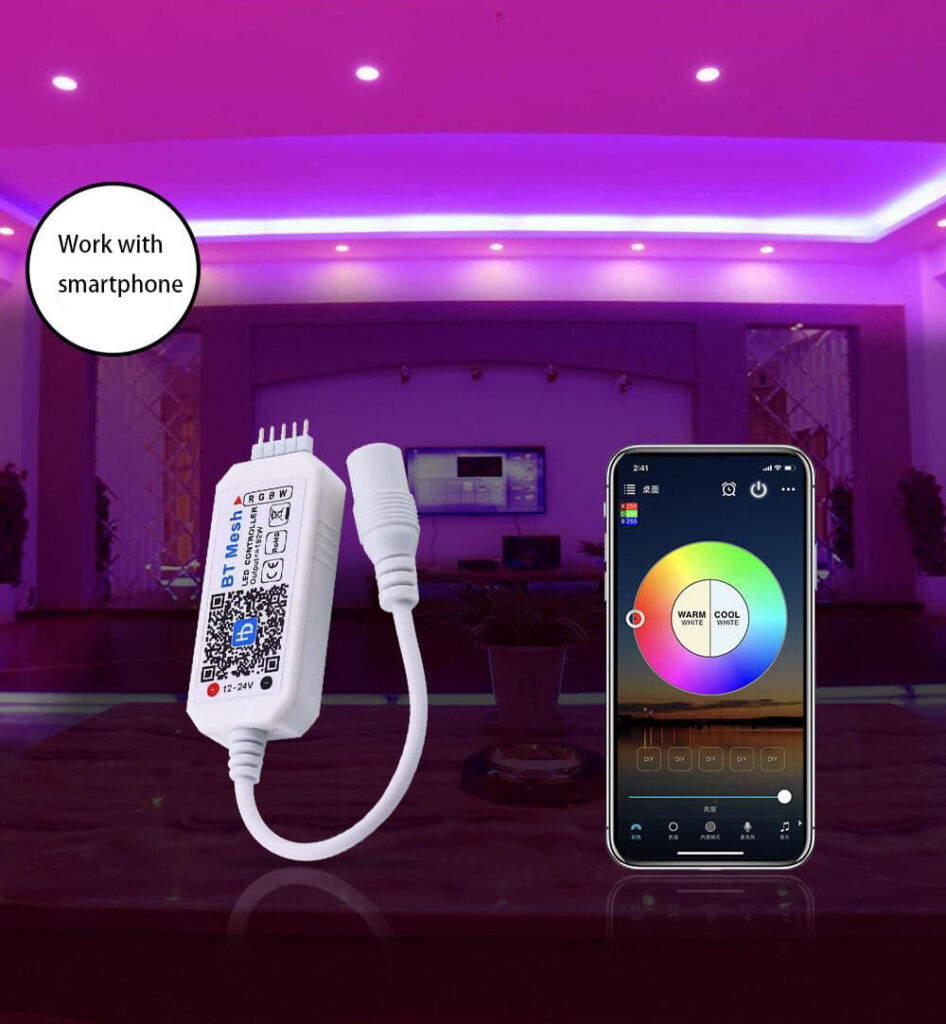 Bluetooth LED Controller controlled by smart phone