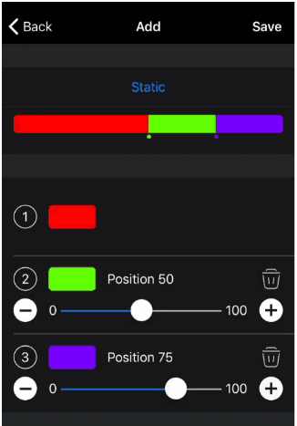 RGB pixel strip app