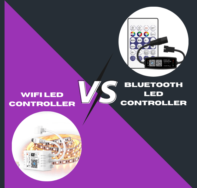 Difference between WiFi LED controller and Bluetooth LED controller