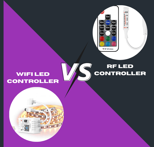 Difference between WiFi LED controller and RF REMOTE LED controller