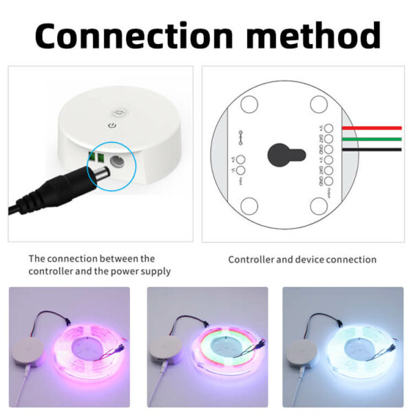 connection method of UFO LED controller