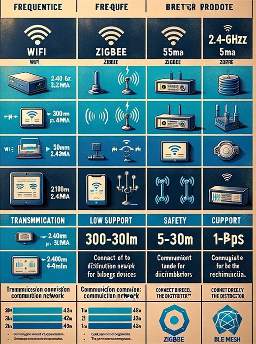 Comparative Analysis: WiFi vs. Bluetooth vs. Zigbee Controllers