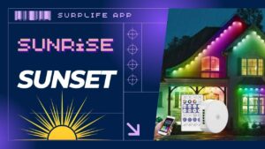 How To Turn Permanent Christmas Lights On at Sunrise & Sunset by Surplife App