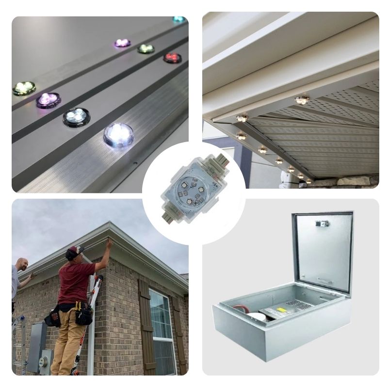permanent holiday lights installation