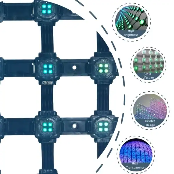 LED Mesh Screen | Ultra-Light, Transparent & IP67 for Outdoor Displays