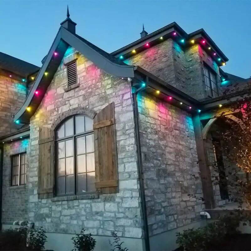 Permanent LED Christmas Lighting for house