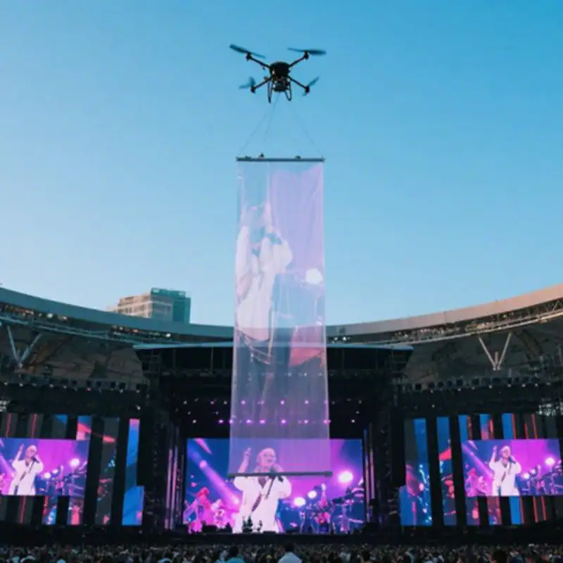 Drone Show LED Mesh screen